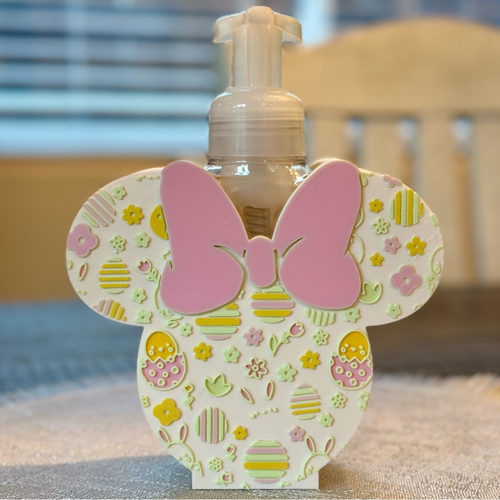 Disney Minnie Mouse Easter Soap Holder for Bath & Body Works Bottles